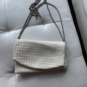 White messenger bag